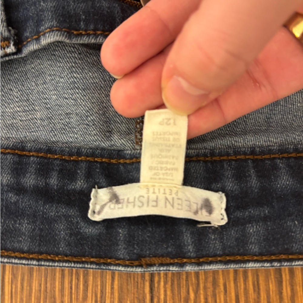 Eileen Fisher Dark Indigo Skinny Jeans - Picture 3 of 3